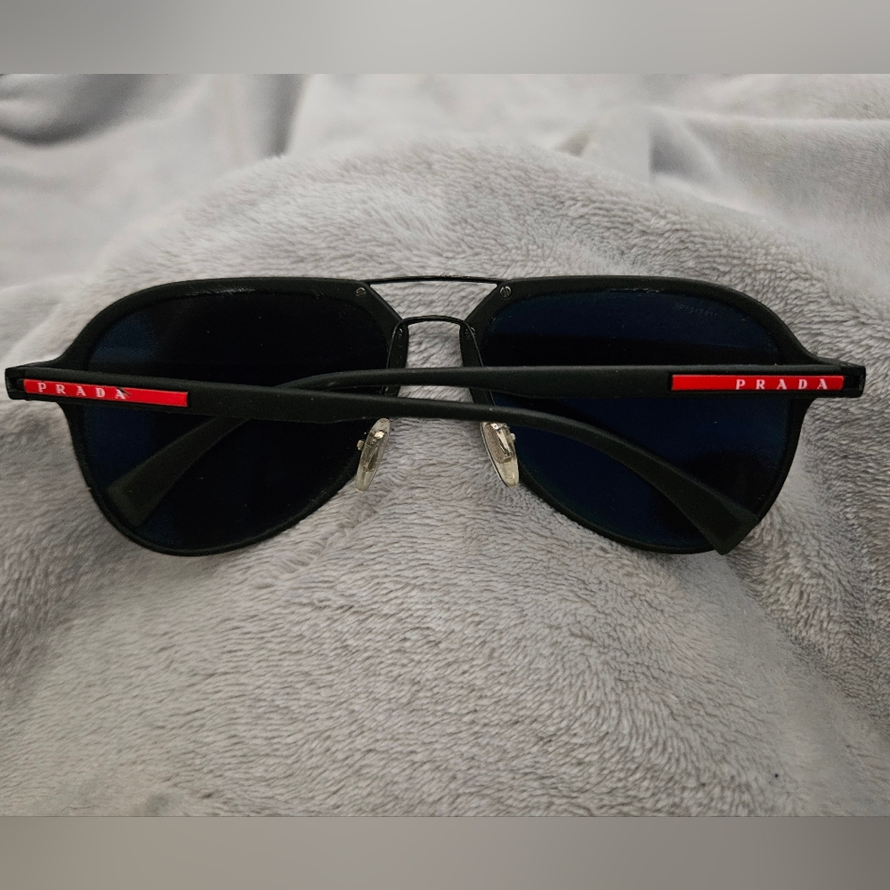 Authentic unisex Black Prada Sport sunglasses